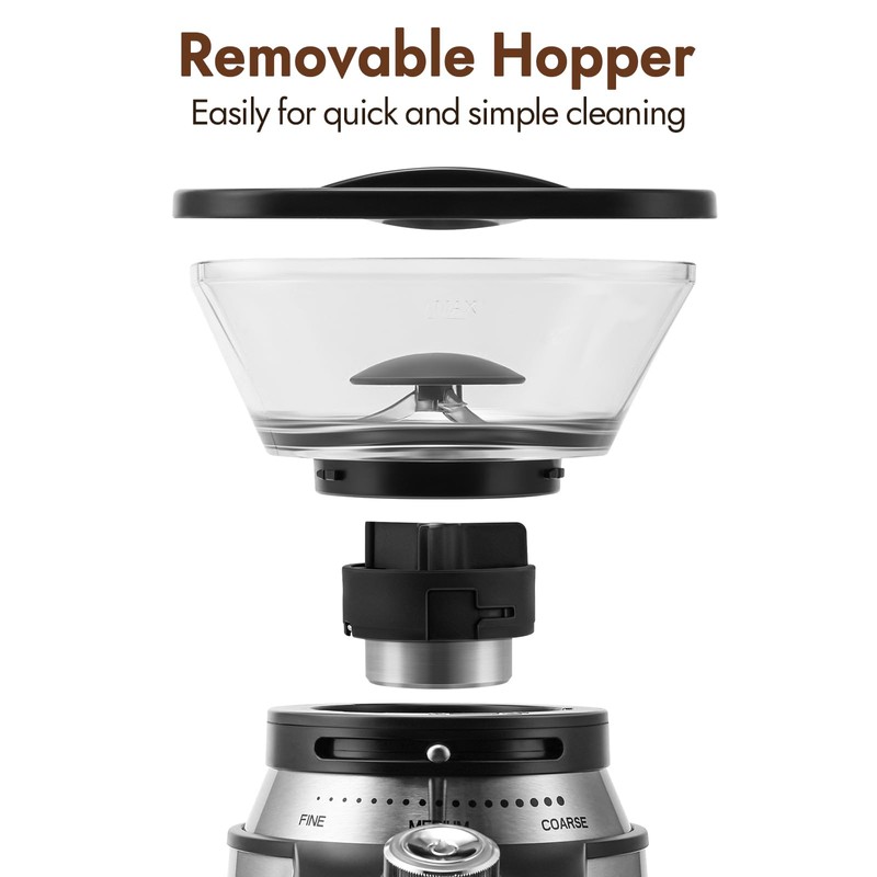 Secura Electric Conical Burr Coffee Grinder With 17 Grind Settings