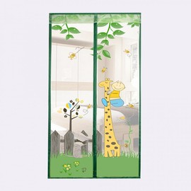 Giraffe Eye Door Mosquito Net (90x210cm) Entrance Screen Door