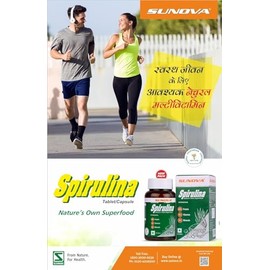 Generic Generic Spirulina Capsules C Nature's Own Superfood and Nutritional Supplement,Spirulina for Full Body C 60 Capsules (Pack of 2)