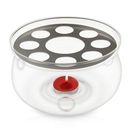 CnGlass Glass Tea Warmer 5.3 in/13.5cm diameter (Candle not Included)