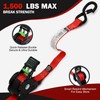 Retractable Ratchet Straps(4PK 1.0INX12FT) - 1,500lb Break Strength, Ratchet Strap