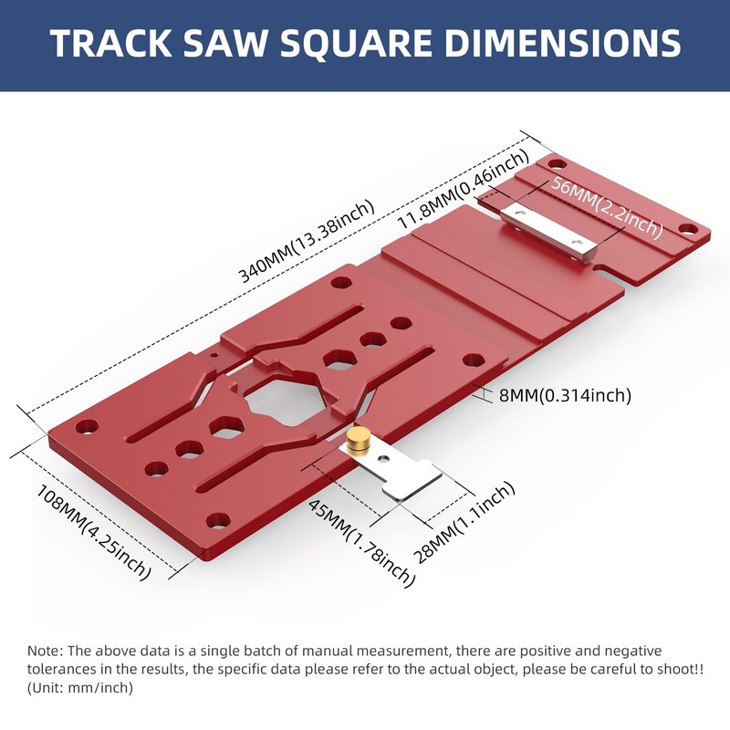340mm Track Saw Guide Rail Square,90 Degree Electric Circular Saw