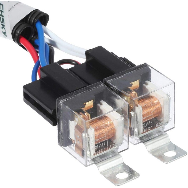 Gebildet 1 x 12 V H4 Wiring Harness Relay, Halogen