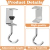 Vinommart 6 Pcs Adjustable Table Hooks for Hanging Bags, Heavy