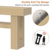 Bigbiglife 63" Fluted Console Table, Natural Oak
