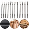 12pcs Leather Punch Tool Set Stamp Steel Punch Tool Leather
