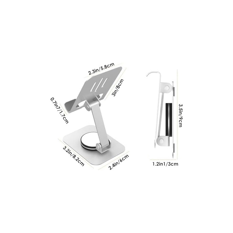 Hianjoo Soporte para Celular Ajustable de Aluminio Soporte de Escritorio