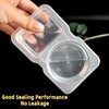 Ryfpdml 20PCS Reusable Snack Containers, Double Compartment Snack Pot with