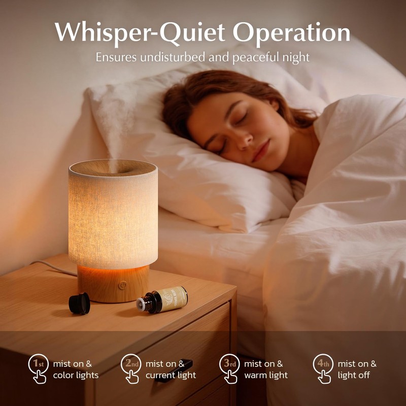 ARVIDSSON Essential Oil Diffuser with Fabric Cover, 100ml Aromatherapy Diffuser