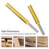 Mesee Set of 2 Pieces Extra Long Straight Router Bit