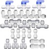 Quick Connect 1/4" OD Fittings – 25PCS Straight Push-to-Connect Water