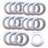 16 Pack Curtain Grommets Inner Diameter 1-9/16",AchNau Curtain Eyelet Silencer