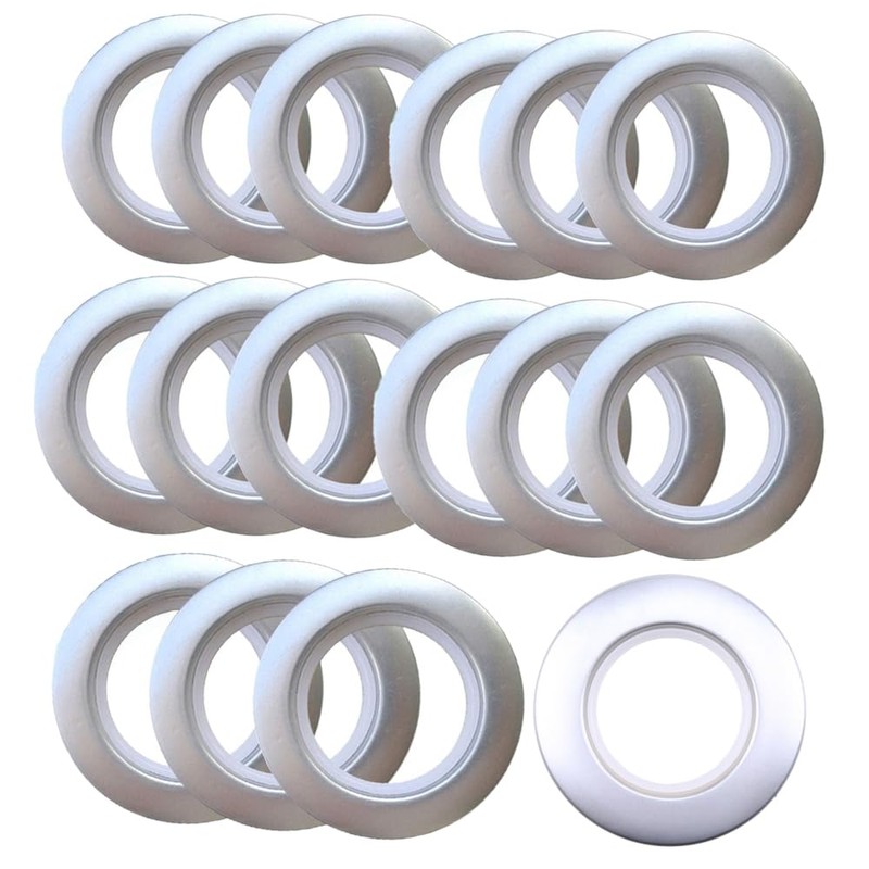 16 Pack Curtain Grommets Inner Diameter 1-9/16",AchNau Curtain Eyelet Silencer
