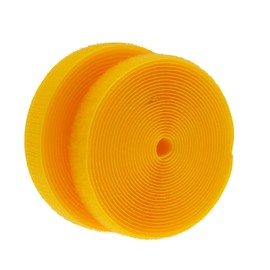 IHKFILAN Velcro Tape 20 mm Wide for Sewing Velcro Tape on Both Sides (Hook, Loop) Nylon Fabric Tape 4.57 m Roll Yellow