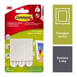 Command 17201 Picture Hanging Strips, White, Size M
