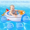 Rocket Shape Baby Swimming Ring, Inflatable Rockets Space Swimming Float