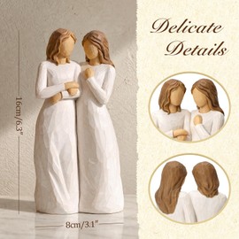 Formiele Sisterhood Bond Figurine, Sisters Gifts from Sister, Friend Gifts for Women, Meaningful Birthday for Friend Bestie Mom