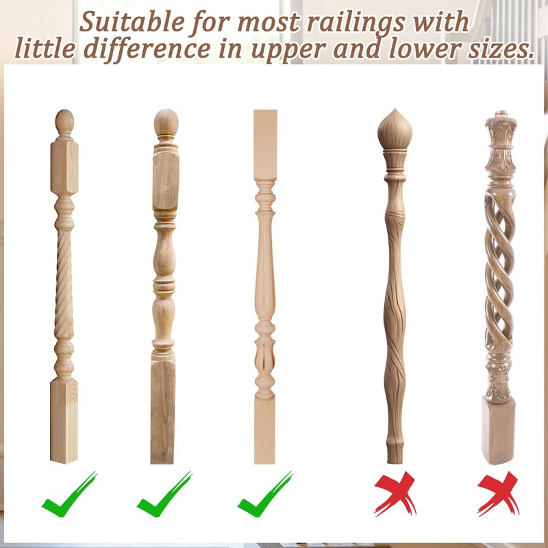 No Hole Stairway Baby Gate Adapter-1Pcs Solid Wood Extra Tall