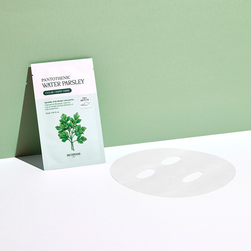 skin food [Skinfood][10 sheets] Pantothenic Water Parsley Calming Sheet Mask