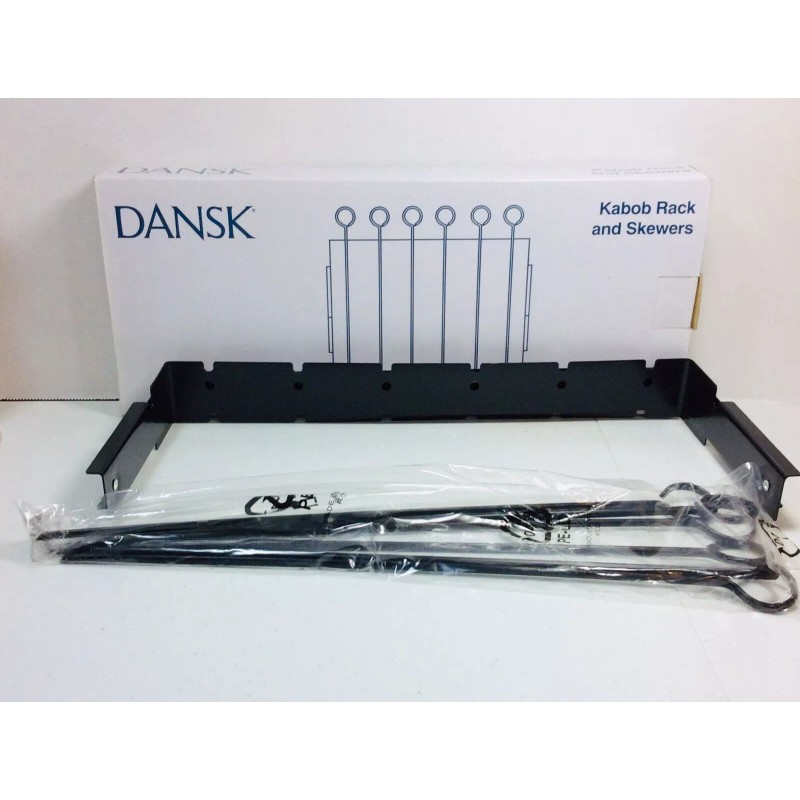 Dansk Kabob Folding Rack With Six 14” Long Skewers For