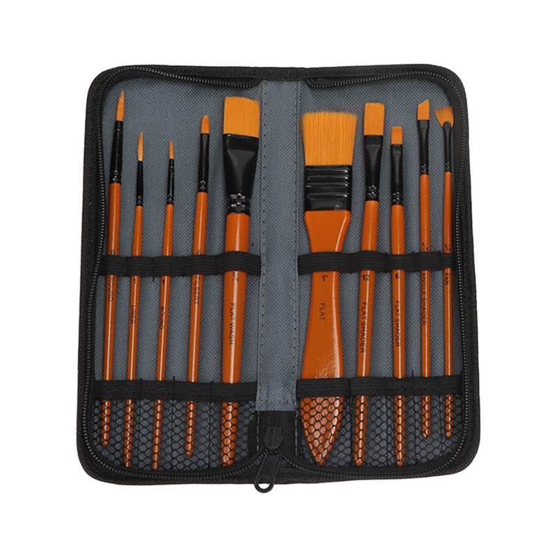 Oil Paint Brush Set Hand Tempered Ergonomic Handle Paint Brush