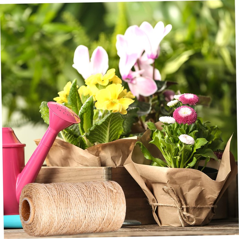 DOITOOL 2rolls Linen Twine for Crafting Rope for Projects Macrame