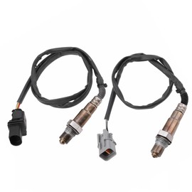 A-tnewb 2PCS 234-5055 234-4568 Oxygen O2 Sensor Compatible with Hyundai Accent Veloster Kia Rio Soul 2012-2018 Upstream & Downstream Oxygen Sensor