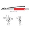 QWORK® Bike Chain Whip Tool Set, Universal Bicycle Cassette Chain
