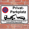 Private Parking Sign 210 x 140 mm Sturdy Aluminium Composite