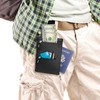 Hidden Travel Belt Wallet w/RFID Blocker men's wallets - Color: