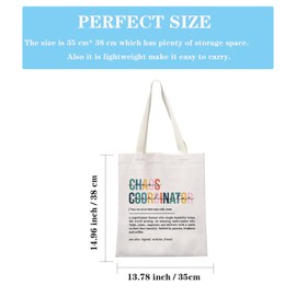 Chaos Coordinator Gift Chaos Colleague Bosses Governor Administration Lady Gift Chaos Coordinator Definition Tote Bag (Chaos Coordinator Tote CA)