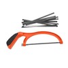 SHINEOFI 1 Set Mini Hacksaw with Replacement Blades Ergonomic Handle