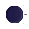 Rikizo R-886533 Plate, Blue, Indigo, Diameter 9.4 inches (24 cm)