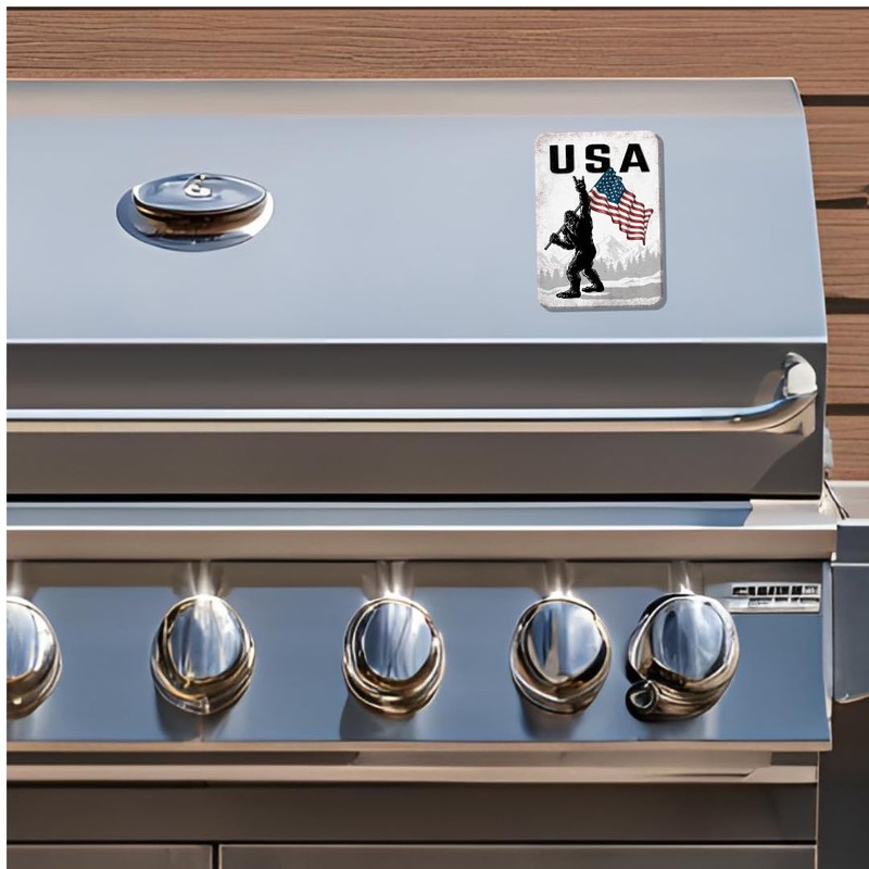 Desperate Enterprises Sasquatch USA Refrigerator Magnet - Funny Fridge Magnets