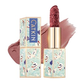Catkin Rouge Matte Lipstick, Waterproof Long Lasting Satin Moisturizing Smooth Soft 0.13 Ounce-Chinese Style (C.168)
