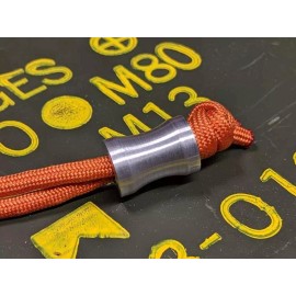 ZandCMetalworks Medium Spool Aluminum Lanyard Bead and a Free Paracord Lanyard