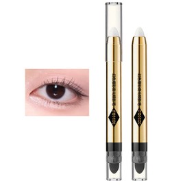 Gevlonecirly Eyeshadow Pencil, Glittery Eyeshadow Stick, Crayon Shading, Light Eyeshadow, Tear Bag, Eyeshadow Pen, Waterproof Highlight, Shining, Luminous Eyes, Multi-Color, Double-Ended, 0.07 oz (2 g