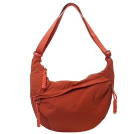 Tuten Women's Shoulder Bag, Nylon, Waterproof, Nylon, Lightweight, Small, Crossbody Bag, 2-Way Adjustable Shoulder Strap, Soft, Simple, orange