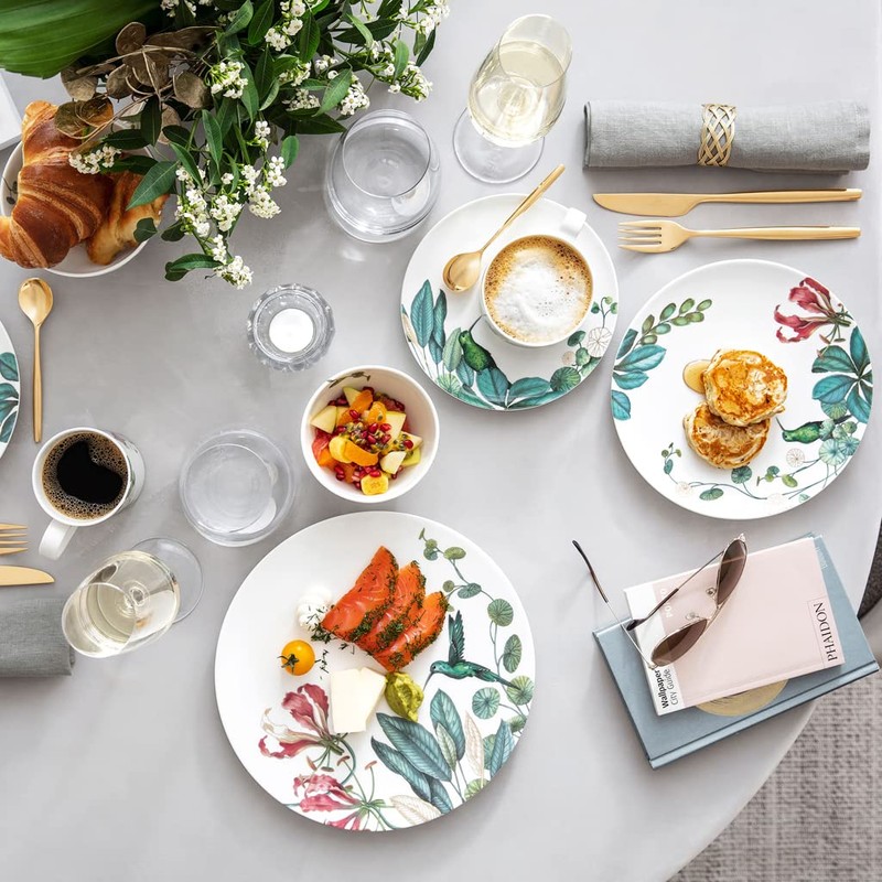 Villeroy & Boch Signature Avarua Dinner Plate, 27 cm, White/Multi-Coloured