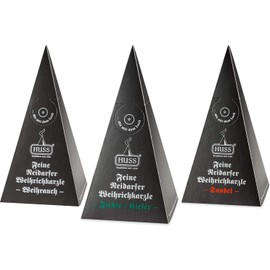 Huss - Fine Neudorfer Incense Cones - Frankincense, Spruce/Pine, Sandal - Mix of 3 (3 x 24 Pieces)