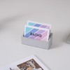 BAOHD Concrete Business Card Holder for Desk, 2 Slot Desktop