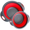 Red Kitchen strainer colander set - 2 PCS Silicone Food