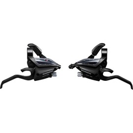 Shimano Altus ST-EF500 EZ fire plus STI set, 2-finger lever, 2 x 8-speed, black