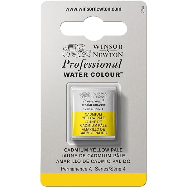 Winsor & Newton Professional Water Colour Paint, Half Pan, Cadmium