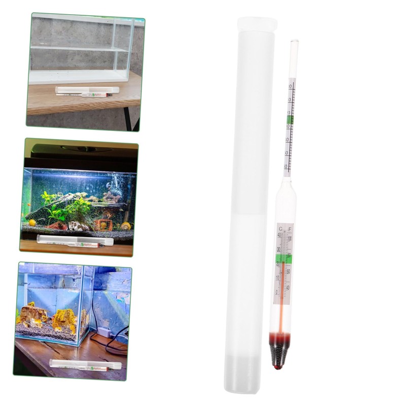 BESPORTBLE 1set High Precision Hydrometer for Aquariums Accurate Glass Salimeter