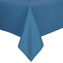 Hiasan Royal Blue Party Rectangle Table Cloth Waterproof, 60 x 84 Inch(6-8 Seats), Outdoor Banquet Damask Tablecloth Covers Rectangluar Nappe Blanche for Dining/Kitchen/Birthday/Baby Shower