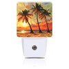 FOISIIAEA Palm Trees at Sunset Night Light, Beach Plug-in Nightlight