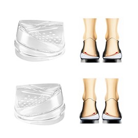 3 Layers Adjustable Heel Wedge Corrective Insoles, 1 Pairs Overpronation Inserts, Correct Excessive Pronation and Upward Rotation Inserts, Women Men Xo Leg Shapeorthotic Insoles（S）