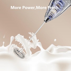 CheersLux Milk Frother Handheld, Electric Coffee Frother, Milk Frother Wand for Coffee, Lattes, Cappuccino, Matcha, Hot Chocolate & Creamer