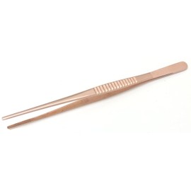 9" Copper Tweezers Pickling Tong Straight With Serrated Tips With Good Grip by JTS